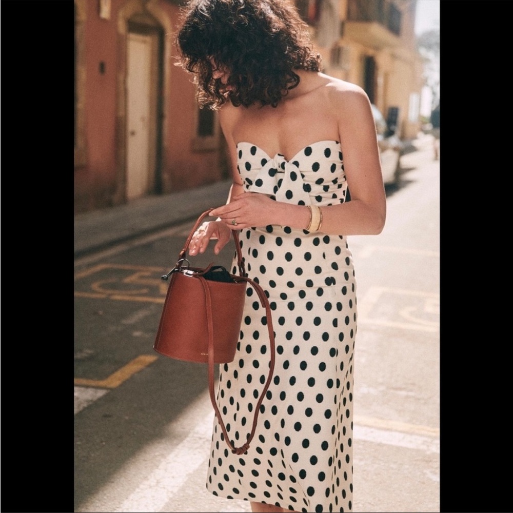 Sezane Strapless Midi Dress- Beatriz Dress size 6